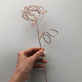 Handmade Wire Rose, 4 of 6