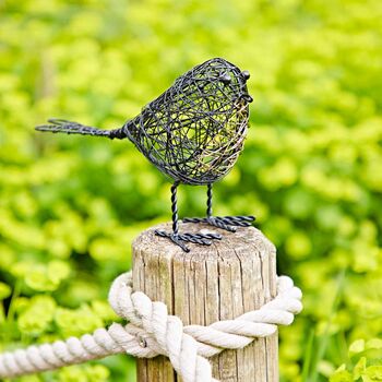 Set Of Two Wire Robin Decorative Ornament, 2 of 7