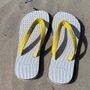 Natural White Rubber Flip Flops, thumbnail 1 of 10