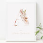 Personalised Ethereal Woodland Initial Nursery Print, thumbnail 2 of 6