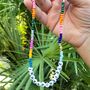 Personalised Multicoloured Beaded Necklace, thumbnail 1 of 3