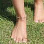 Personalised Layered Beaded Anklet, thumbnail 1 of 3