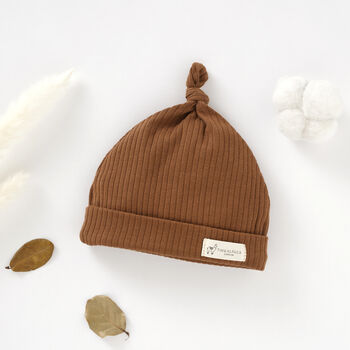 Organic Cotton Baby Hat Set Of Three, 7 of 8