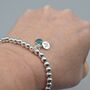 Sterling Silver Personalised Stretch Bracelet, thumbnail 3 of 4