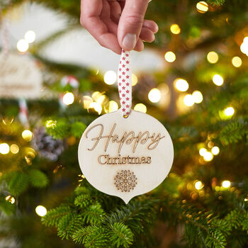 Personalised Bauble Christmas Tree Decoration, 3 of 9