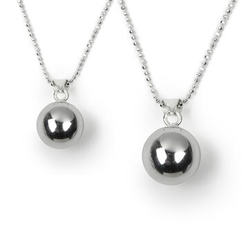 Mum And Daughter Matching Chiming Necklace Set, 3 of 3