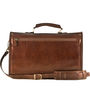 Mens Full Grain Leather Business Satchel. 'The Jesolo', thumbnail 7 of 12