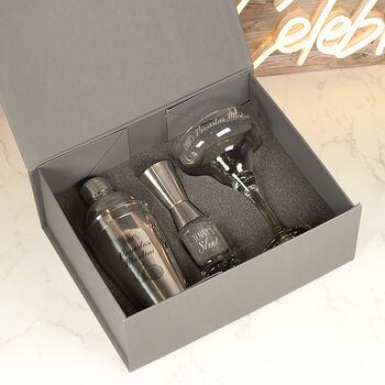 Pornstar Martini Cocktail Glass Gift Set, 2 of 4