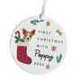 First Christmas Ceramic Ornament For Dog, thumbnail 2 of 7