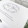 Personalised White Wooden Wreath Memory Box For Bereavement And Sympathy Keepsake Gift, thumbnail 4 of 9
