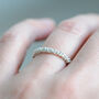 Textured Sterling Silver Eternity Band, thumbnail 4 of 5