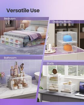 Stackable Shoe Boxes Set Of Six With Doors, 6 of 7