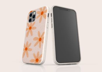 Orange Daisies Eco Friendly, Biodegradable Phone Case, 3 of 7