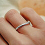 Personalised Silver Eternity Stacking Ring, thumbnail 4 of 10