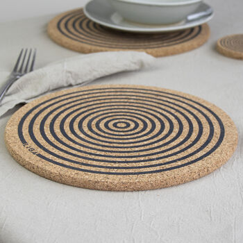 Cork Placemats And Coasters | Orbit, 3 of 9