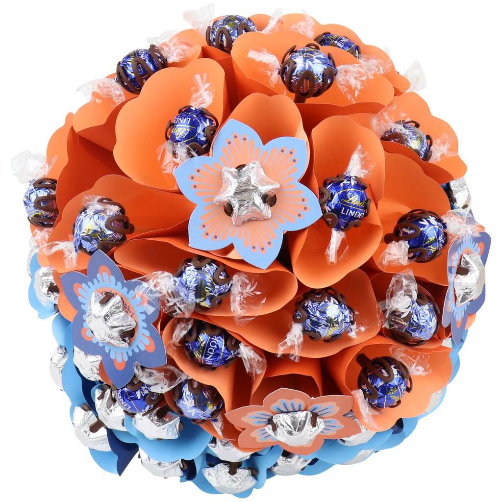 Deluxe Sunset Chocolate Flower Arrangement By Edible Blooms | notonthehighstreet.com