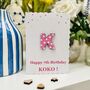Personalised Alphabet Letter Any Age Birthday Card, thumbnail 1 of 6