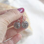 Druzy Style Sparkle Drop Earrings, thumbnail 2 of 6