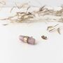 9ct Gold Rose Quartz Gemstone Single Stud Earring, thumbnail 4 of 4