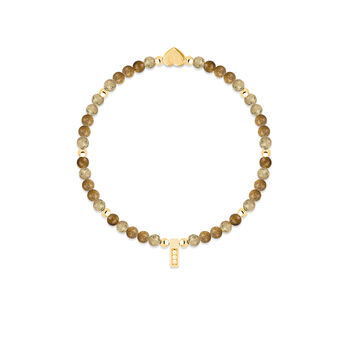 Picture Jasper And Gold Beads Healing Crystals Bracelet Gift, 3 of 6