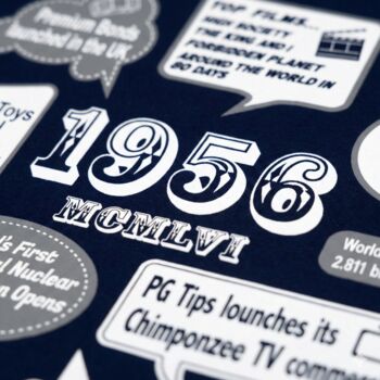 'Events Of 1956' Bespoke 70th Birthday Gift T Shirt, 9 of 11