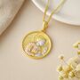 Personalised Gold Plated Sterling Silver Angel Gabriel Necklace, thumbnail 3 of 6