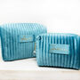 Personalised Ribbed Velvet Box Make Up Bag, thumbnail 10 of 11