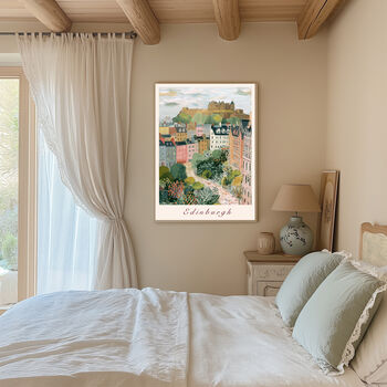 Edinburgh City Travel Art Print, 3 of 4