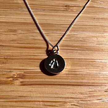 Personalised Guardian Angel Necklace In Sterling Silver, 3 of 4