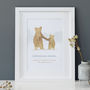 'Father And Child' Bear Print Gift, thumbnail 6 of 7
