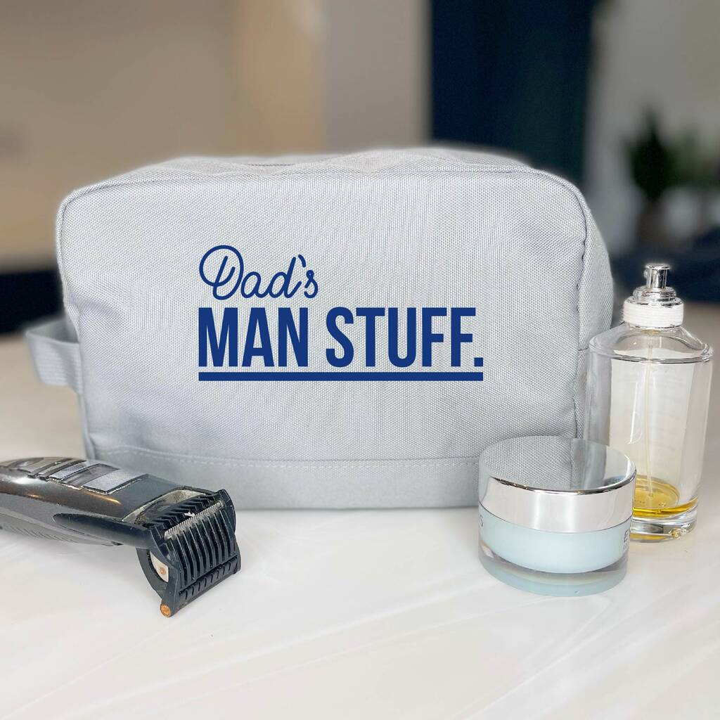 Man Stuff Men's Personalised Wash Bag, 1 of 8