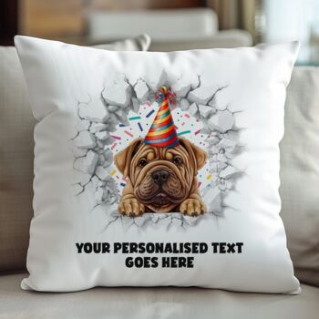 Personalised Shar Pei Birthday Break Through, 5 of 8