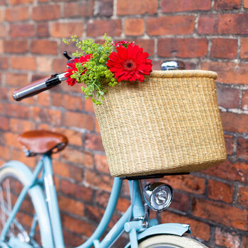 Colourful Handcrafted Bike Basket, 3 of 10