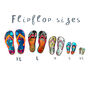 Personalised Family Flip Flop Print, thumbnail 8 of 10