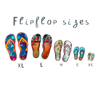 Personalised Family Flip Flop Print, 8 of 10