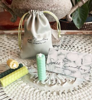 Green Spell Candle Kit ~ Rebirth . Prosperity . Luck, 5 of 5