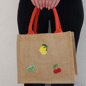 The Multi Fruit Mini Jute Bag, 5 of 8