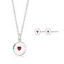 Sterling Silver Jammie Dodger Jewellery Set, thumbnail 1 of 7