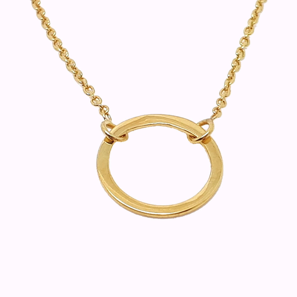 medium circle karma necklace by gabi wolf jewellery ...