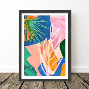 Colourful Botanical Abstract Art Print, 11 of 12