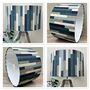 Seattle Blue Retro Style Drum Lampshades, thumbnail 8 of 8