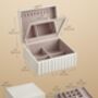 Two Tier Jewellery Box With Mirror Tray, thumbnail 2 of 5
