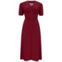 Ruby Dress In Windsor Wine Vintage 1940s Style, thumbnail 1 of 2