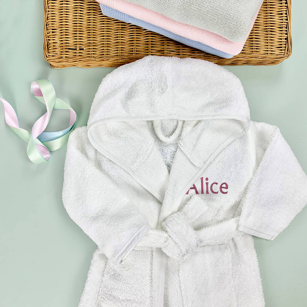 Personalised Cosy Cuddles Bathrobe By Babyblooms | notonthehighstreet.com