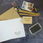 Personalised Greeting Or Message Rubber Stamp, thumbnail 4 of 9