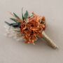 Autumnal Dried Flower Wedding Button Hole Boutonniere, thumbnail 2 of 2