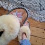 Pastel Sheepskin Slippers, thumbnail 8 of 9