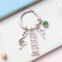 Personalised Piano Keyring Keyboard, Music Teacher Gift, thumbnail 5 of 10