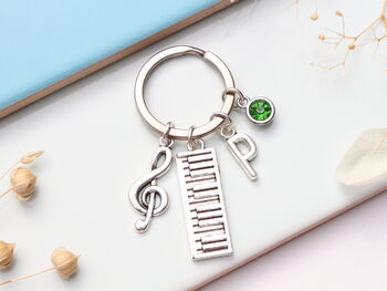 Personalised Piano Keyring Keyboard, Music Teacher Gift, 5 of 10