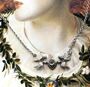 Swallows And Heart Silver Necklace, thumbnail 1 of 6